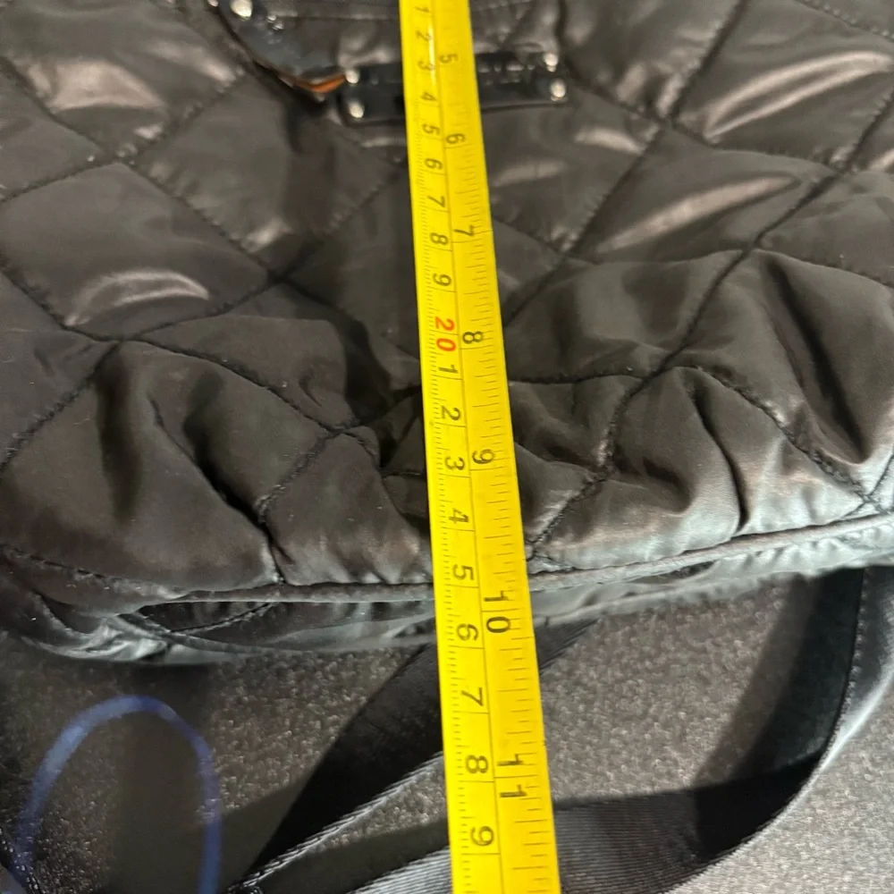 Vera Bradley Quilted Solid Black‎ Crossbody Bag purse soft shell lightweight